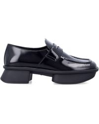 Prada - Equal Brushed Leather Loafers - Lyst