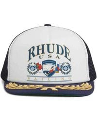 Rhude - Usa Sailing Icon Trucker Hat - Lyst