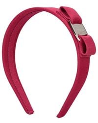 Ferragamo - Grosgrain Bow Headband - Lyst