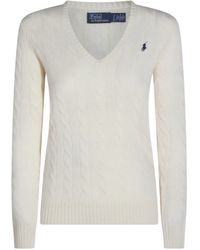 Polo Ralph Lauren - V-Neck Long Sleeve Knit Sweater - Lyst
