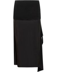 Jil Sander - Elegant Wool Mini Skirt - Lyst