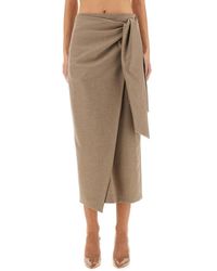 Max Mara - Curzio Wool Wrap Skirt - Lyst