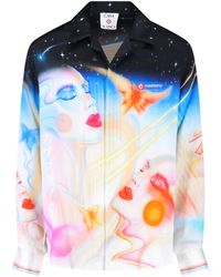 CASABLANCA - Printed Silk Shirt - Lyst