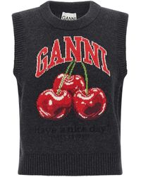 Ganni - Waistcoat - Lyst