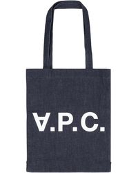 A.P.C. - Laure Tote Bag Cotton - Lyst
