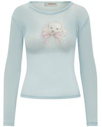 Fiorucci - Long Sleeve Tulle Top - Lyst