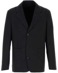 Prada - Wool Blend Blazer - Lyst
