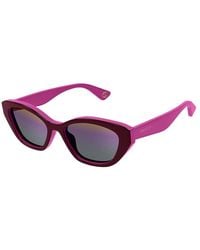 Gucci - Mini Gg Acetate Sunglasses With Mirror Gradient Lens - Lyst