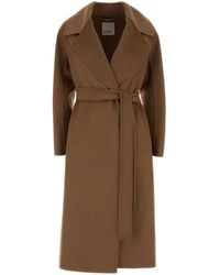 Max Mara - S Maxmara Camel Wool Blend Maris Coat - Lyst