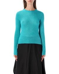 Studio Nicholson - Crewneck Mohair-Blend Sweater - Lyst