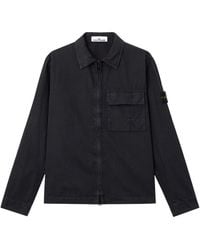 Stone Island - Cotton Overshirt - Lyst