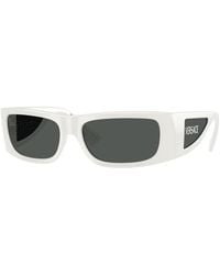 Versace - Sunglasses Rectangle Full Rim, Frame And Dark Lens Ve4482314/87 - Lyst