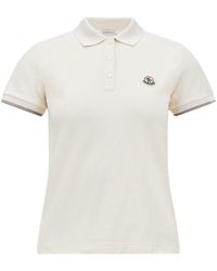 Moncler - Short Sleeve Collar Top - Lyst