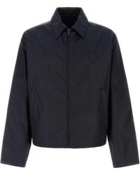 Prada - Dark Regular Jacket - Lyst