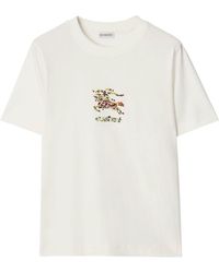 Burberry - T-Shirt With Print - Lyst