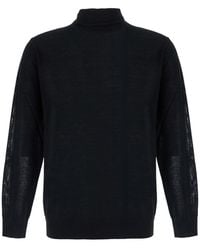 Kangra - Merino Extrafine Wool Turtleneck Sweater With Long Sleeves - Lyst
