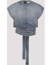 Alaïa - Casual Denim Top - Lyst