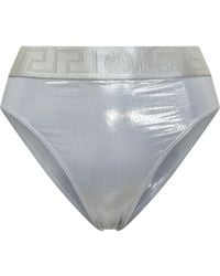 Versace - Metallic Mini Slip Bikini - Lyst