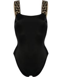 Versace - Medusa Motif Mini Dress With Greek Trim - Lyst