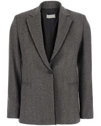 Antonelli - Notched-Lapel Single-Button Regular-Fit Long Sleeve Jacket - Lyst
