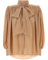 Chloé - Powder Crepe Blouse - Lyst