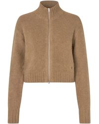 Samsøe & Samsøe - Zip-Front Cropped Sweater - Lyst