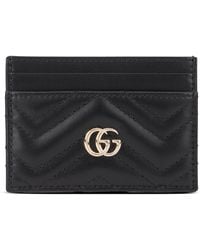 Gucci - Leather Wallet Gg Marmont - Lyst