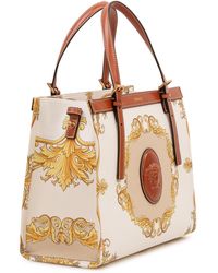 Versace - Versatile Medium Leather Tote Handbag - Lyst