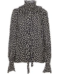 Chloé - Silk Shirt With Polka Dot Pattern - Lyst