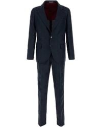 Brunello Cucinelli - Silk-Linen-Wool Blended Suit Jacket & Trousers For - Lyst
