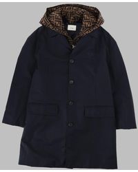 Fendi - Mini Double Front Trench Jacket For Boys - Lyst