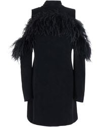 P.A.R.O.S.H. - Dress Feathers Polyester - Lyst