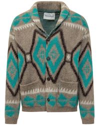 Amaranto - Textured Cardigan - Lyst