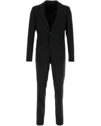 Prada - Black Wool Blend Suit - Lyst