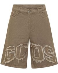 Gcds - Bermuda Shorts With Logo Detail - Lyst