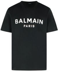 Balmain - Cotton T-Shirt - Lyst