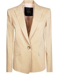 Pinko - Freda Stretch Linen Blend Blazer - Lyst