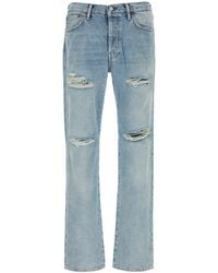 Acne Studios - Light Crow Organic Cotton Jacket With Cow Leather Patch - Lyst