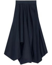 Givenchy - Paris Signature Embroidered Cotton Mini Skirt With Back Zip - Lyst