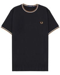 Fred Perry - T-Shirt With Logo - Lyst