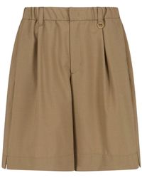 Laminar - Tailored Pleated Bermuda Shorts - Lyst