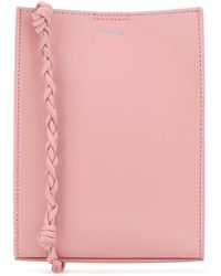 Jil Sander - Pink Leather Small Tangle Shoulder Bag - Lyst