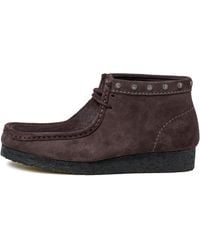Clarks - Wallabee Boot Mini Suede Ankle Boot - Lyst