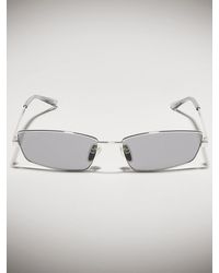 Gucci - Engraved-Logo Metal-Frame Sunglasses With Acetate Endtips And Adjustable Nose Pads - Lyst
