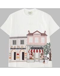 Fendi - Girls Cotton Interlock T-Shirt - Lyst