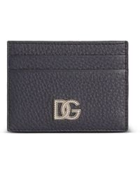 Dolce & Gabbana - Calfskin Card Holder With Logo - Lyst