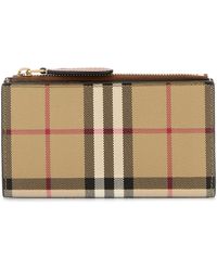 Burberry - Printed Canvas Wallet - Lyst