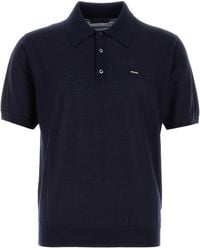 Prada - Wool Polo Shirt - Lyst