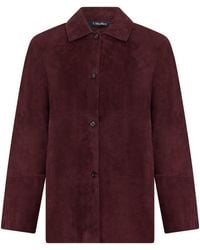 Max Mara - Suede Jacket - Lyst