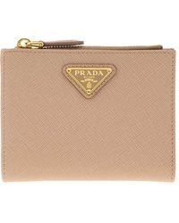 Prada - Powder Leather Wallet - Lyst
